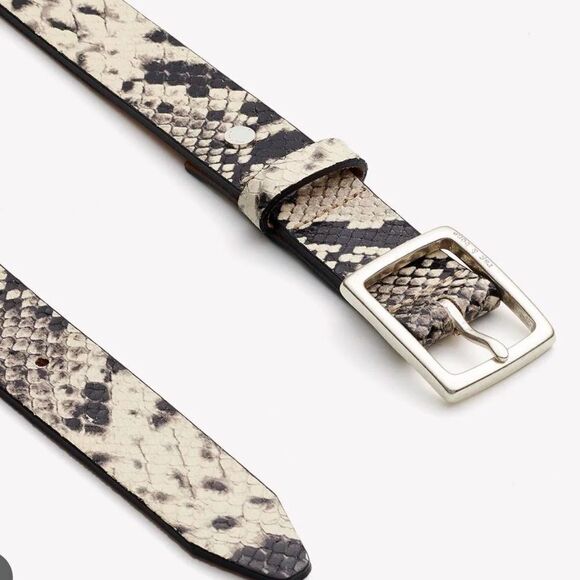 NWT Rag & Bone - Boyfriend Belt in Black/White - Picture 2 of 7